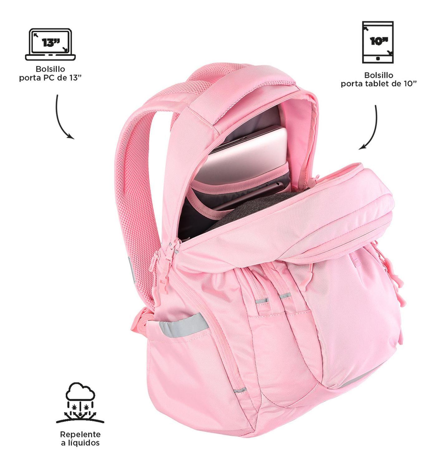 Mochila Ejecutiva Mujer Totto Eufrates Cherry Blossom-4