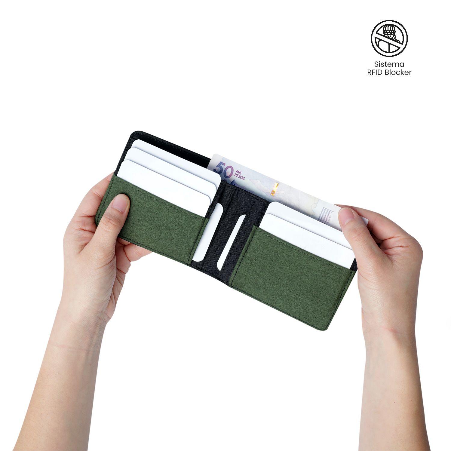 Billetera Lad con RFID Blocker Negra-2