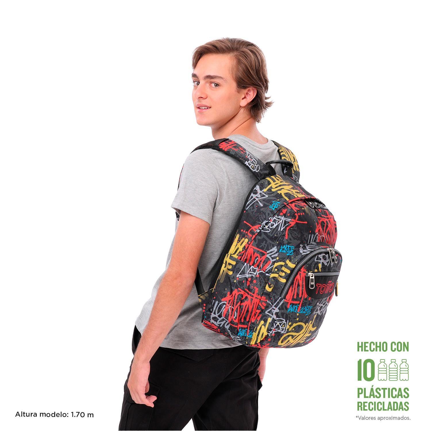 Mochila Escolar Acuarela Grafil-1