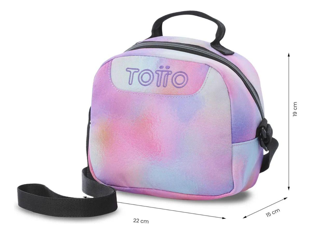 Lonchera Térmica Para Mujer Borrador Glitter Mediano Rosada-2