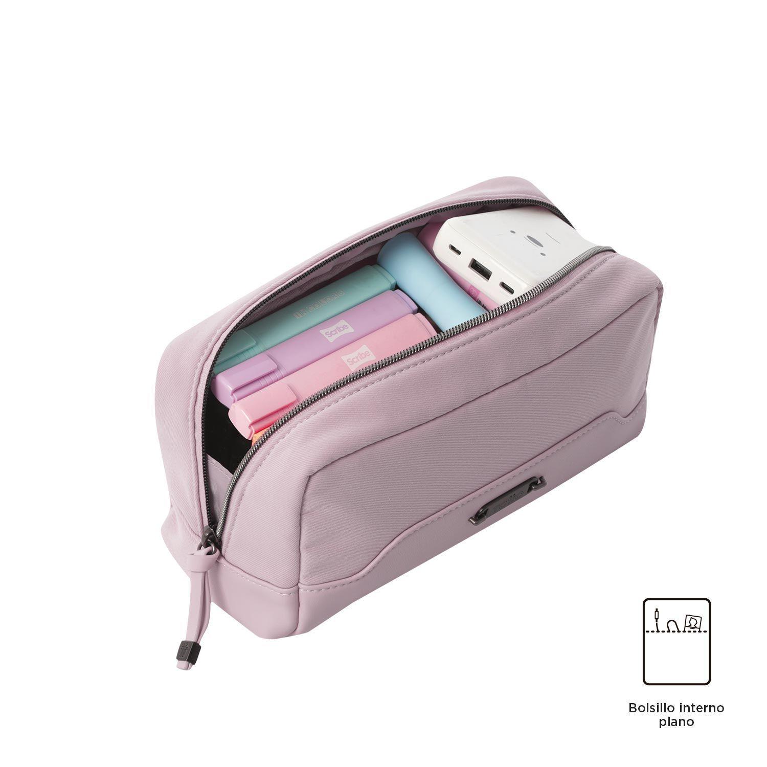 Estuche Organizador Neceser Cosmetiquero Toscana Rosado Totto-2
