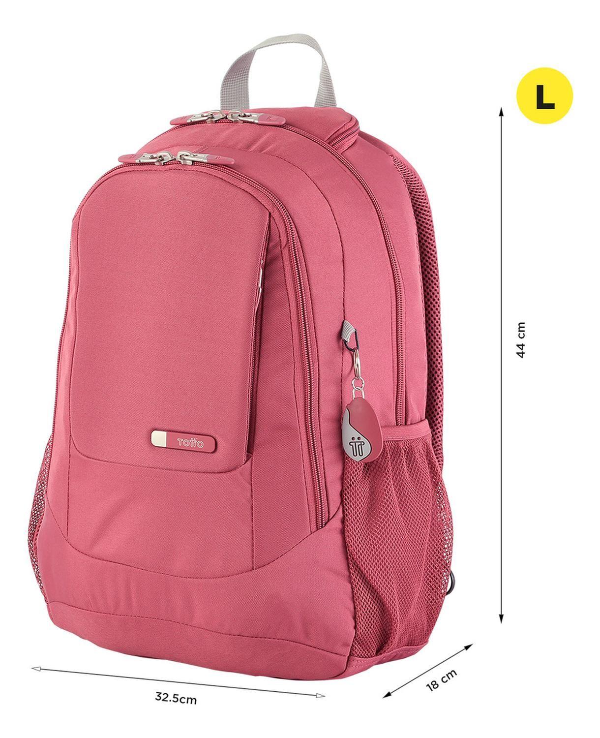 Mochila Ejecutiva Mujer Totto Goctal Rosado Deco Rose-2