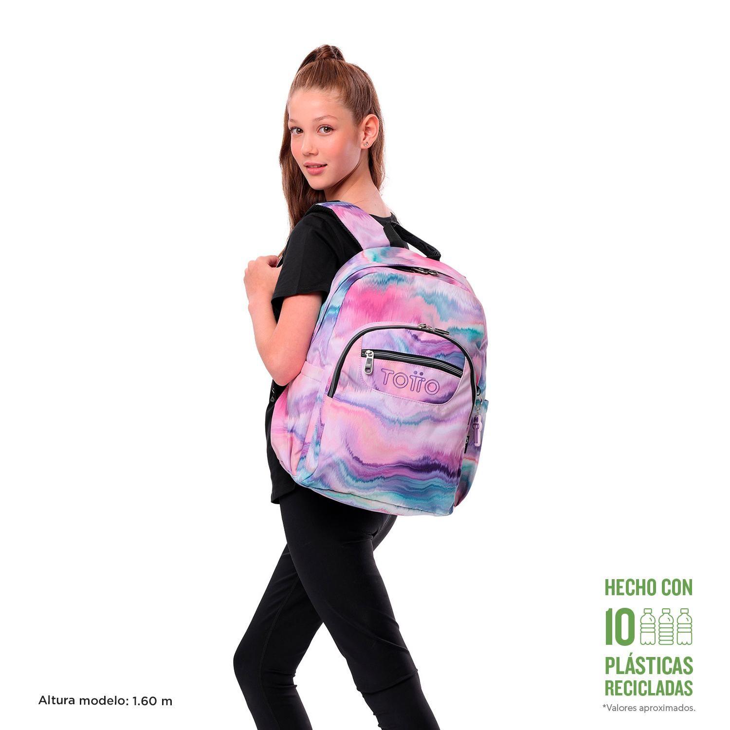 Mochila Escolar Acuarela Glitter Pallay-1