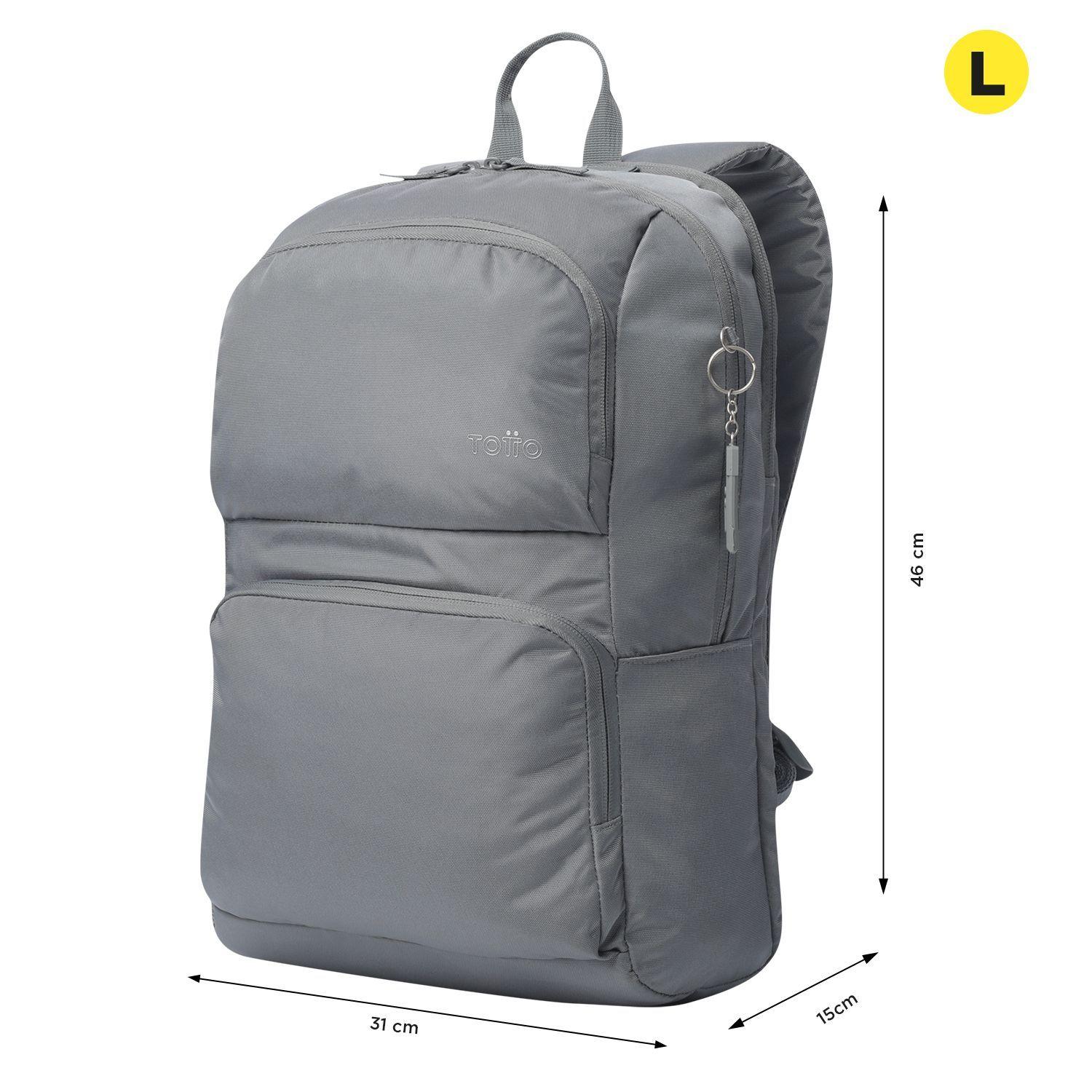 Mochila Urbana Juvenil Cloud Notebook 14" Gris para MujerTotto-2