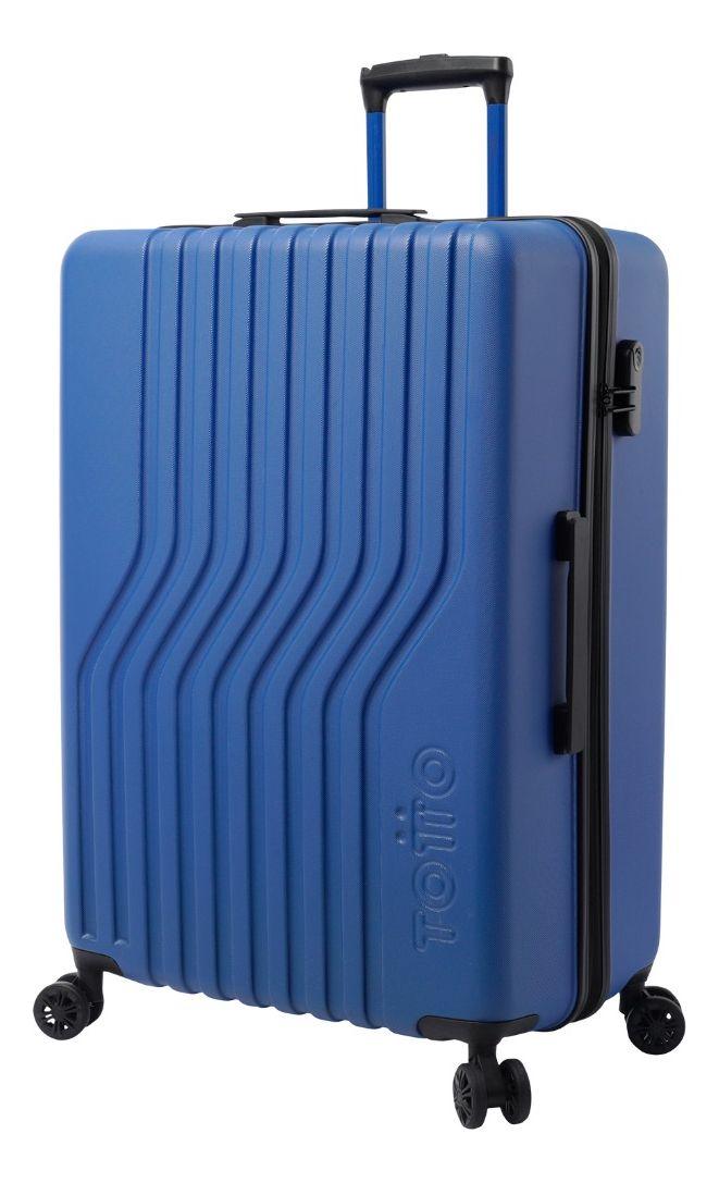Maleta Totto Nomad Azul Grande Ruedas 360° Amplia y Resistente-1
