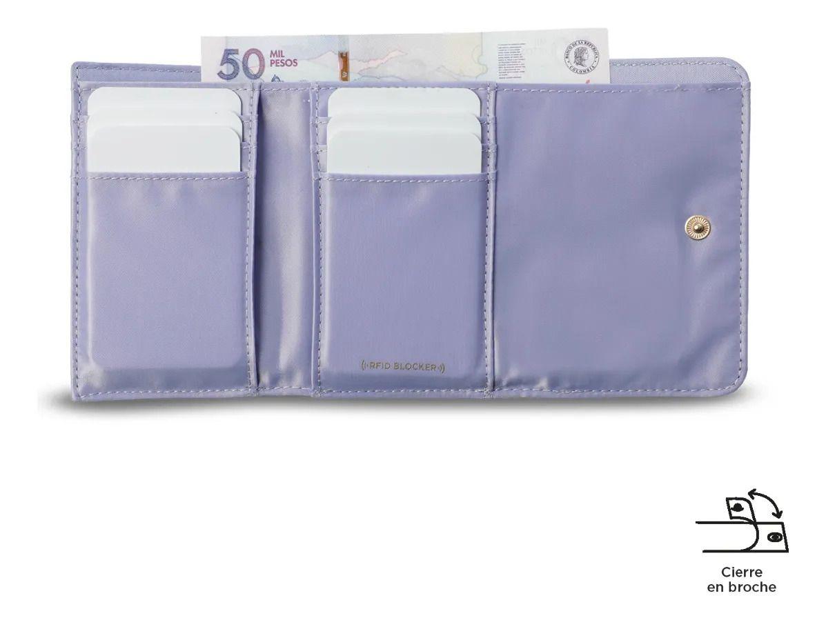 Billetera Mujer Bel 2.0 Mediana Con Rfid Blocker Morada-3