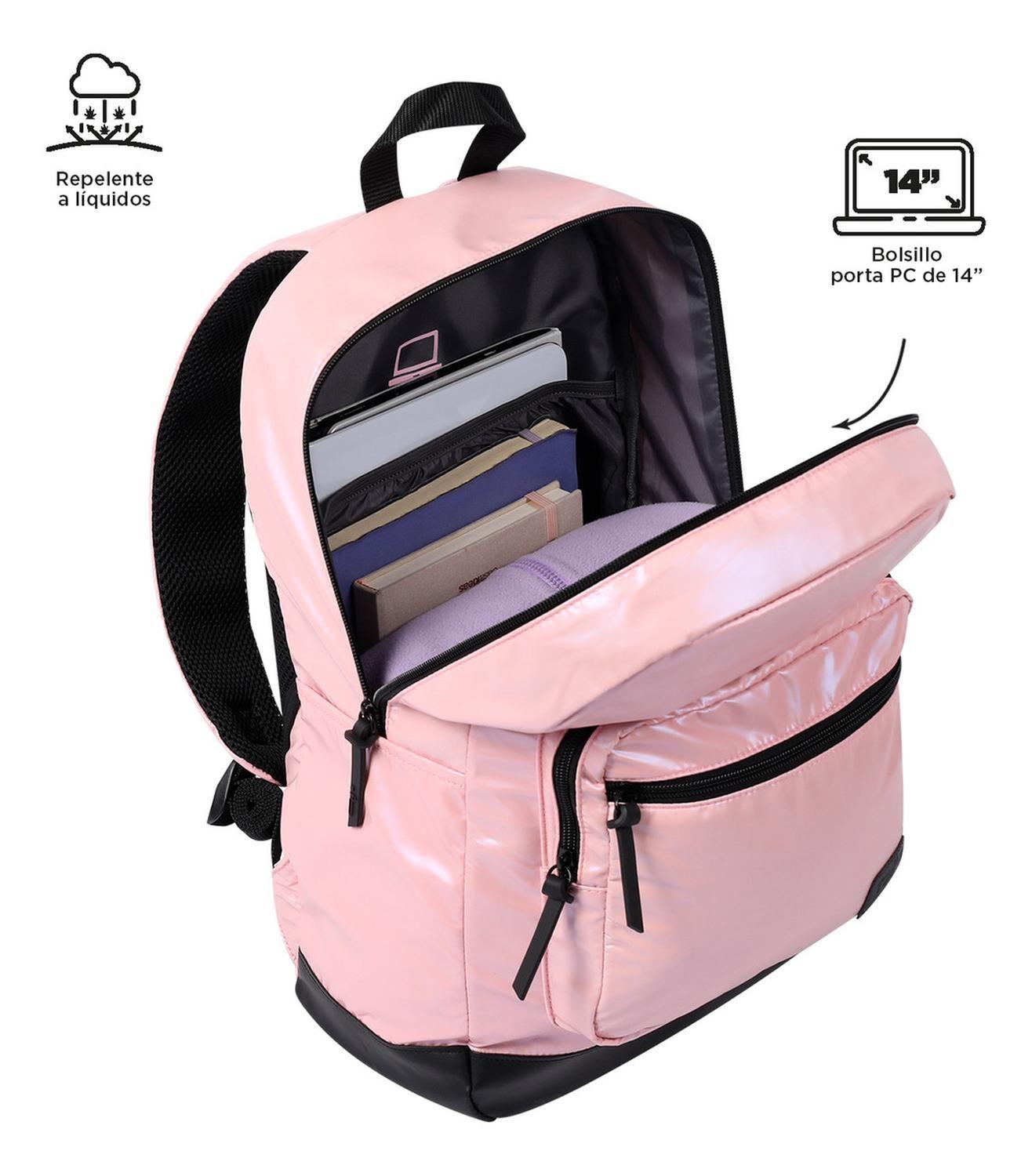 Mochila Mujer Totto Tocax Rosado Cherry Blossom-4