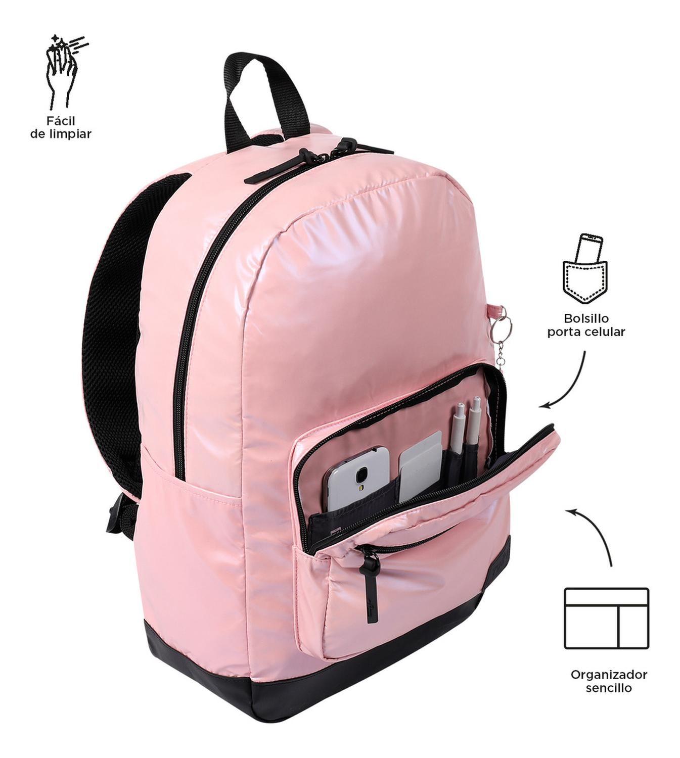 Mochila Mujer Totto Tocax Rosado Cherry Blossom-5