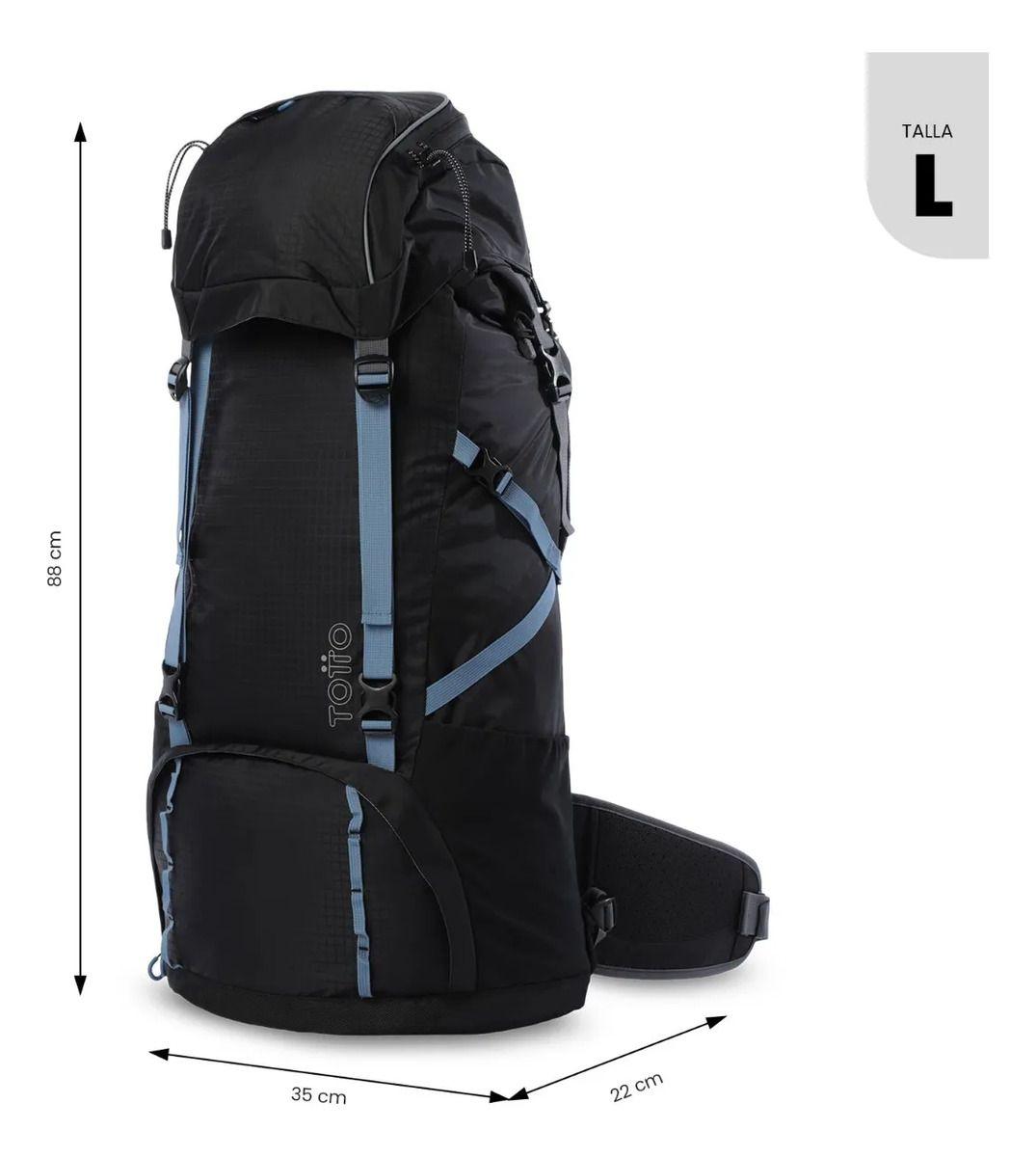Mochila Outdoor Summit 65 Grande Negro-3
