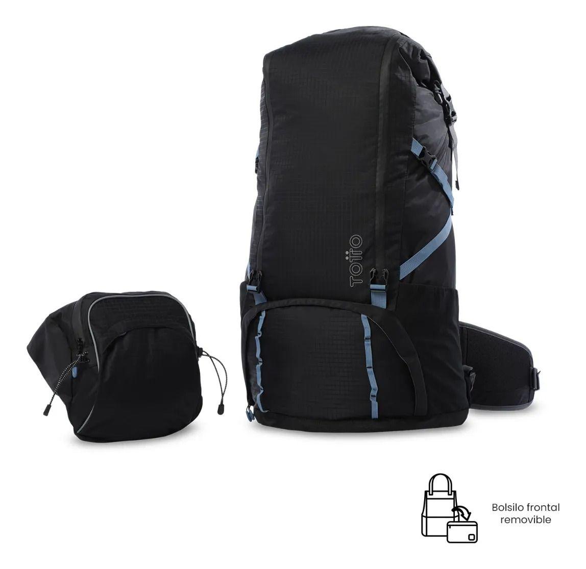 Mochila Outdoor Summit 65 Grande Negro-4