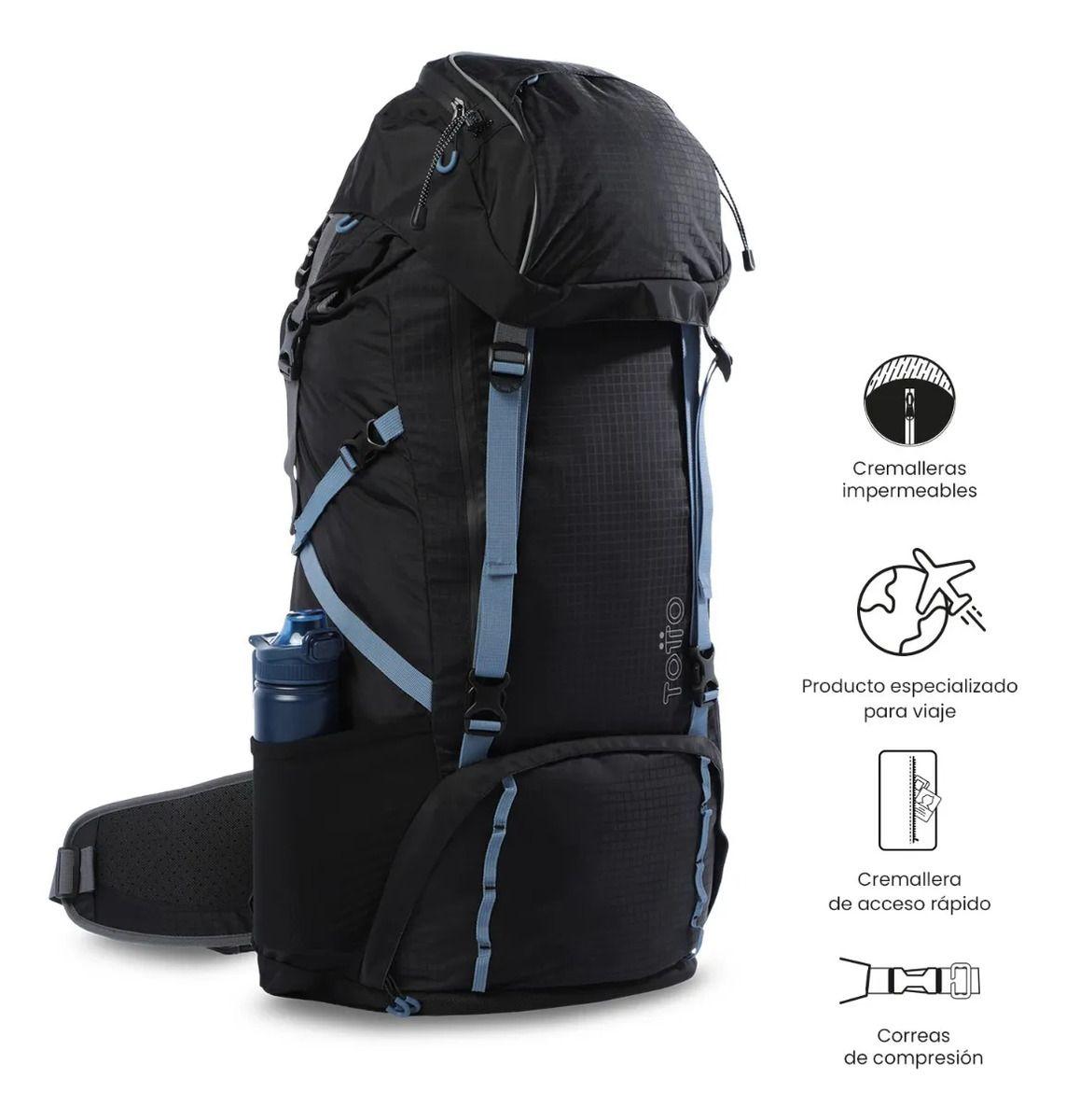 Mochila Outdoor Summit 65 Grande Negro-6