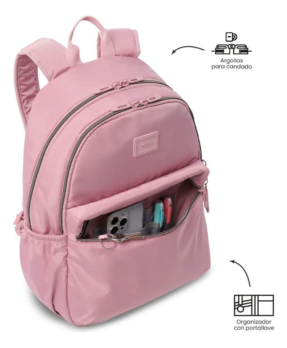 Mochila Para Oficina Pc 13  Aynatto 2.0 Mediano Rosado-5