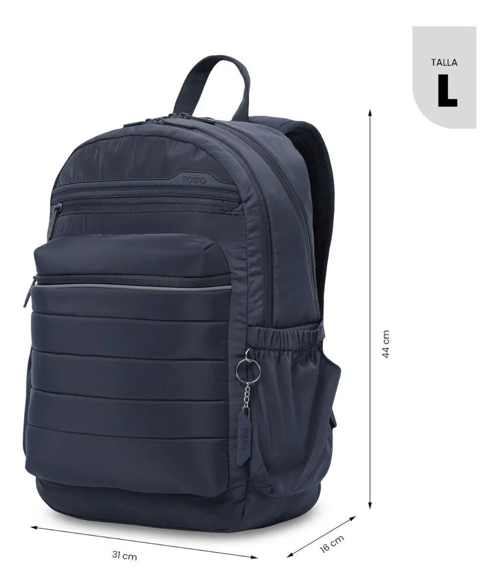 Mochila Universitario Porta Pc 14  Plaine 2.0 Azul Unisex-2