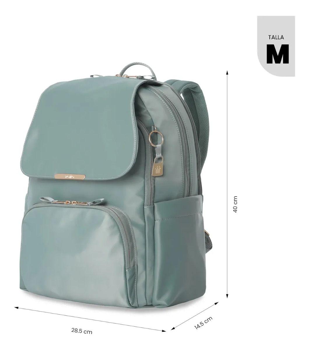 Mochila Ejecutivo Porta Pc 16  Bel 2.0 Verde Mujer-2