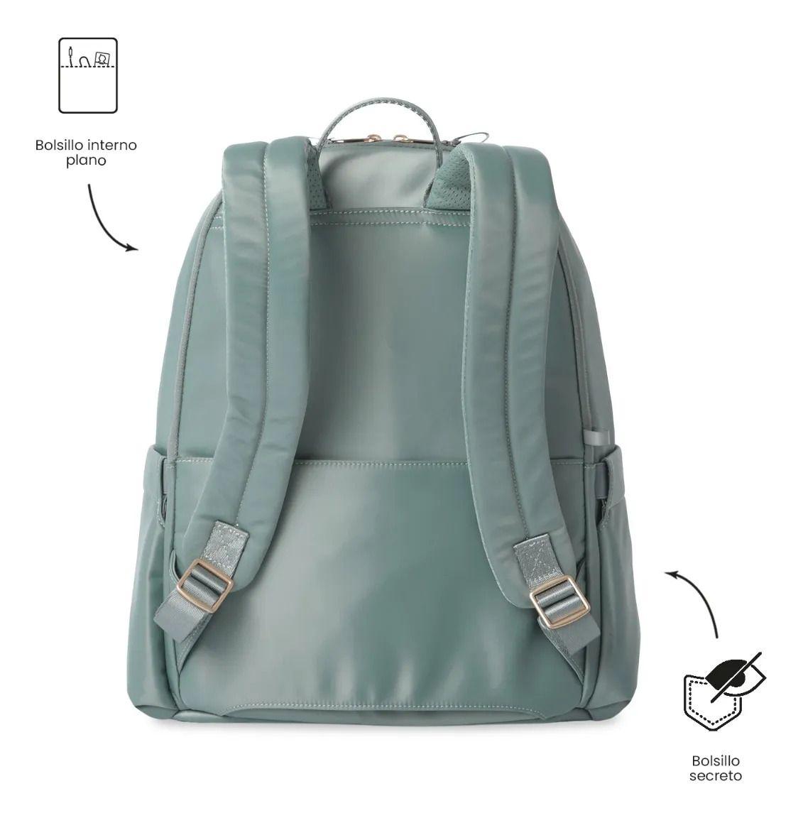 Mochila Ejecutivo Porta Pc 16  Bel 2.0 Verde Mujer-3
