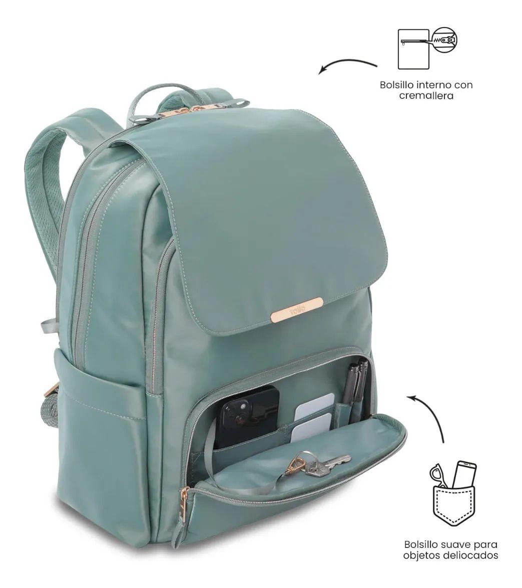 Mochila Ejecutivo Porta Pc 16  Bel 2.0 Verde Mujer-5
