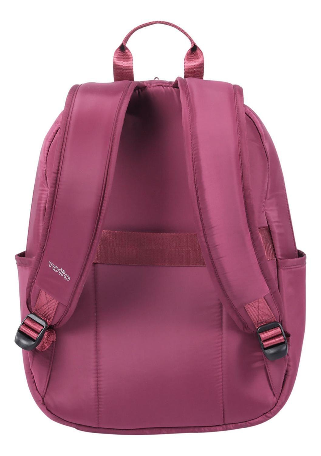 Mochila Mujer Totto Arlet Rosado Deco Rose-3