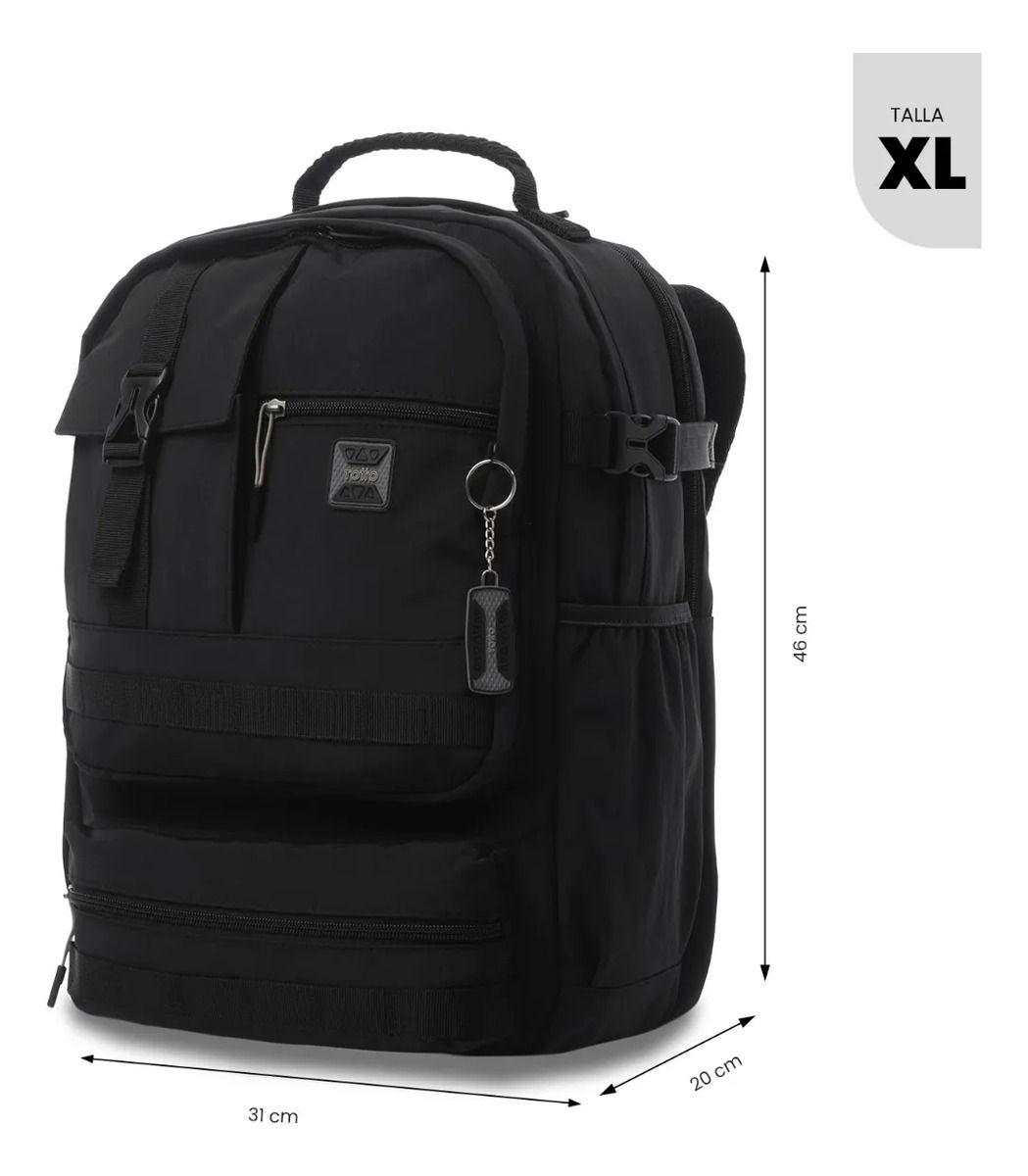 Mochila Universitario  Spa Porta Pc 15.4  Negro-2