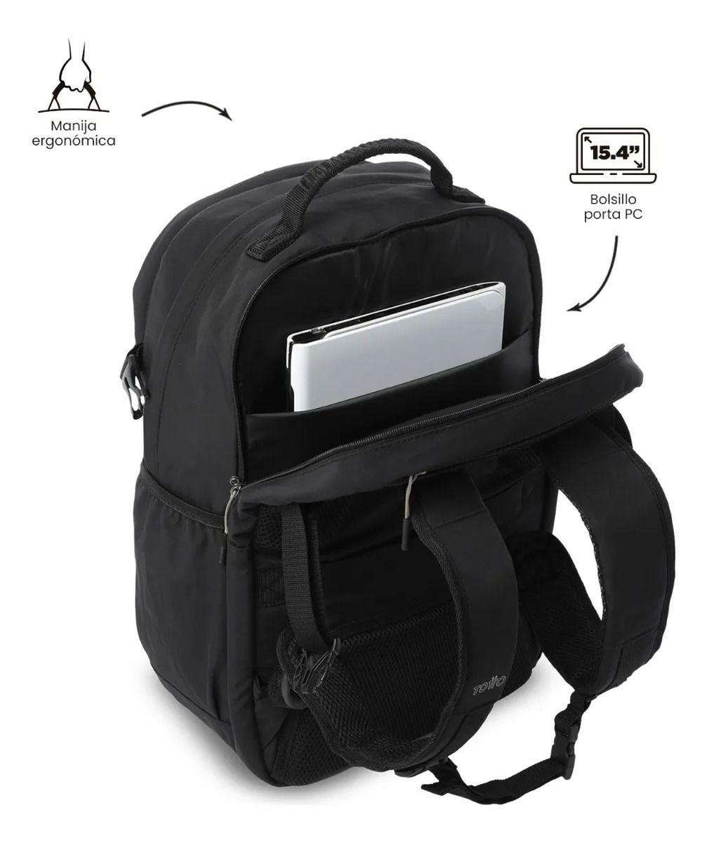 Mochila Universitario  Spa Porta Pc 15.4  Negro-5