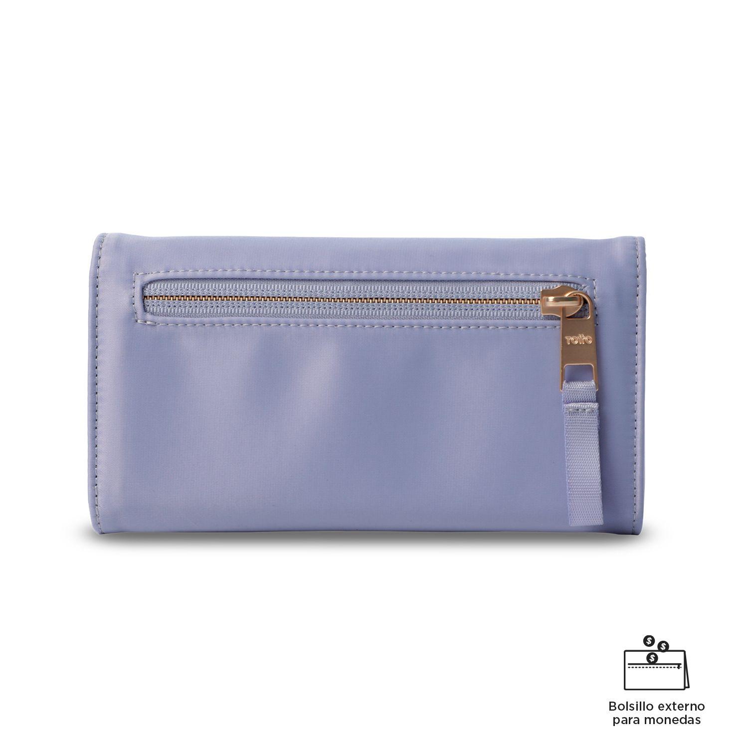 Billetera Mujer Bel Grande con RFID Blocker Morada -4