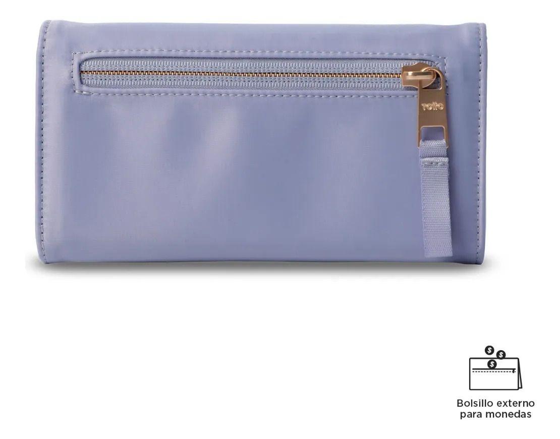 Billetera Mujer Bel Grande Con Rfid Blocker Morada-4