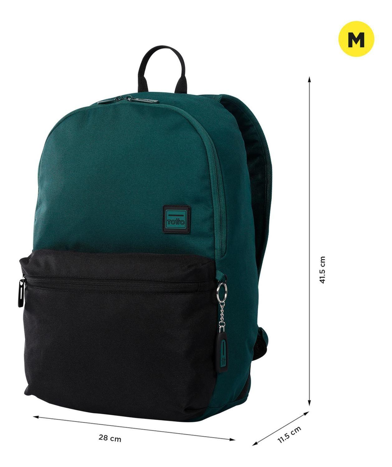 Mochila Hombre Totto Dragonar Verde/negro-2