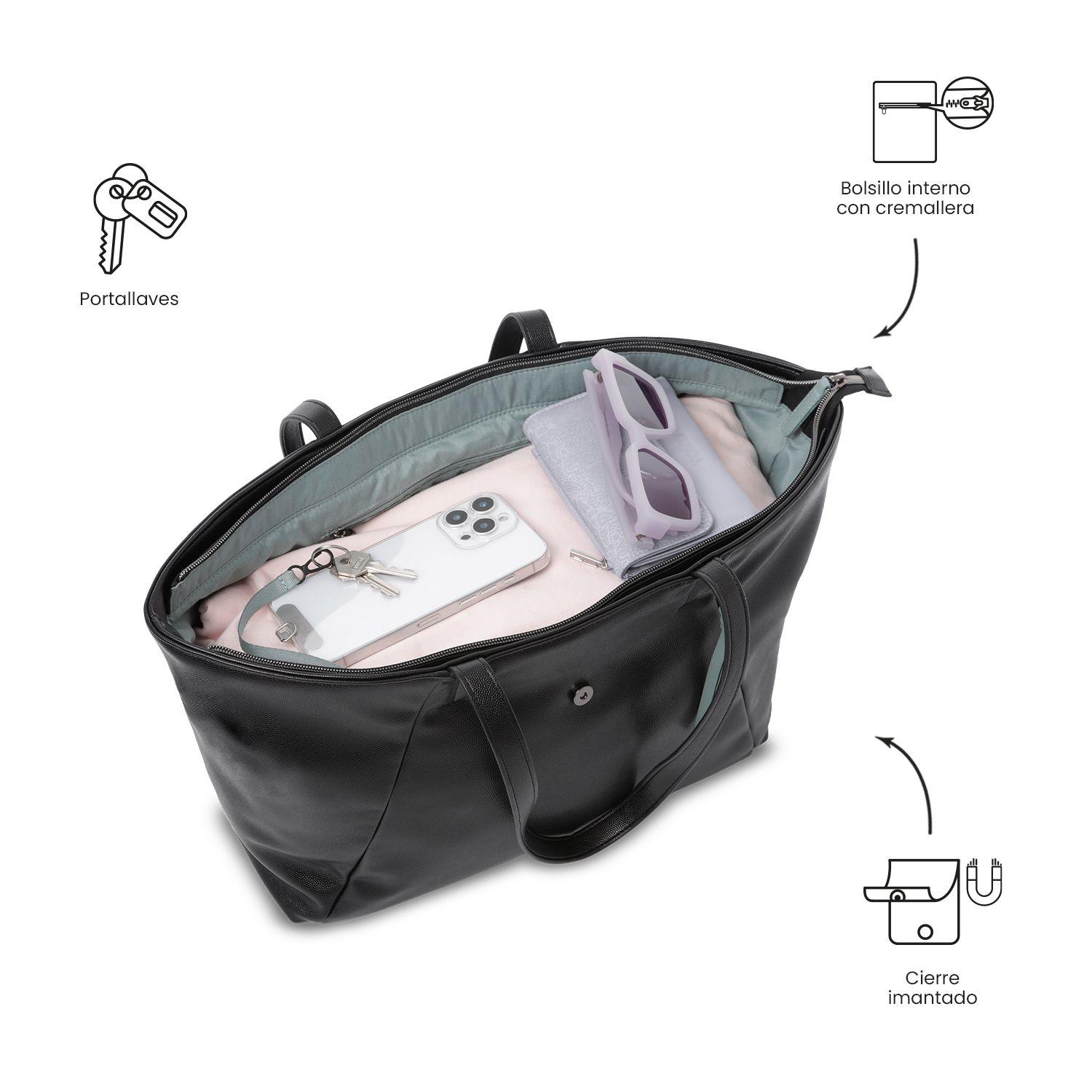 Tote Bag para Mujer Soul Grande Negro-4