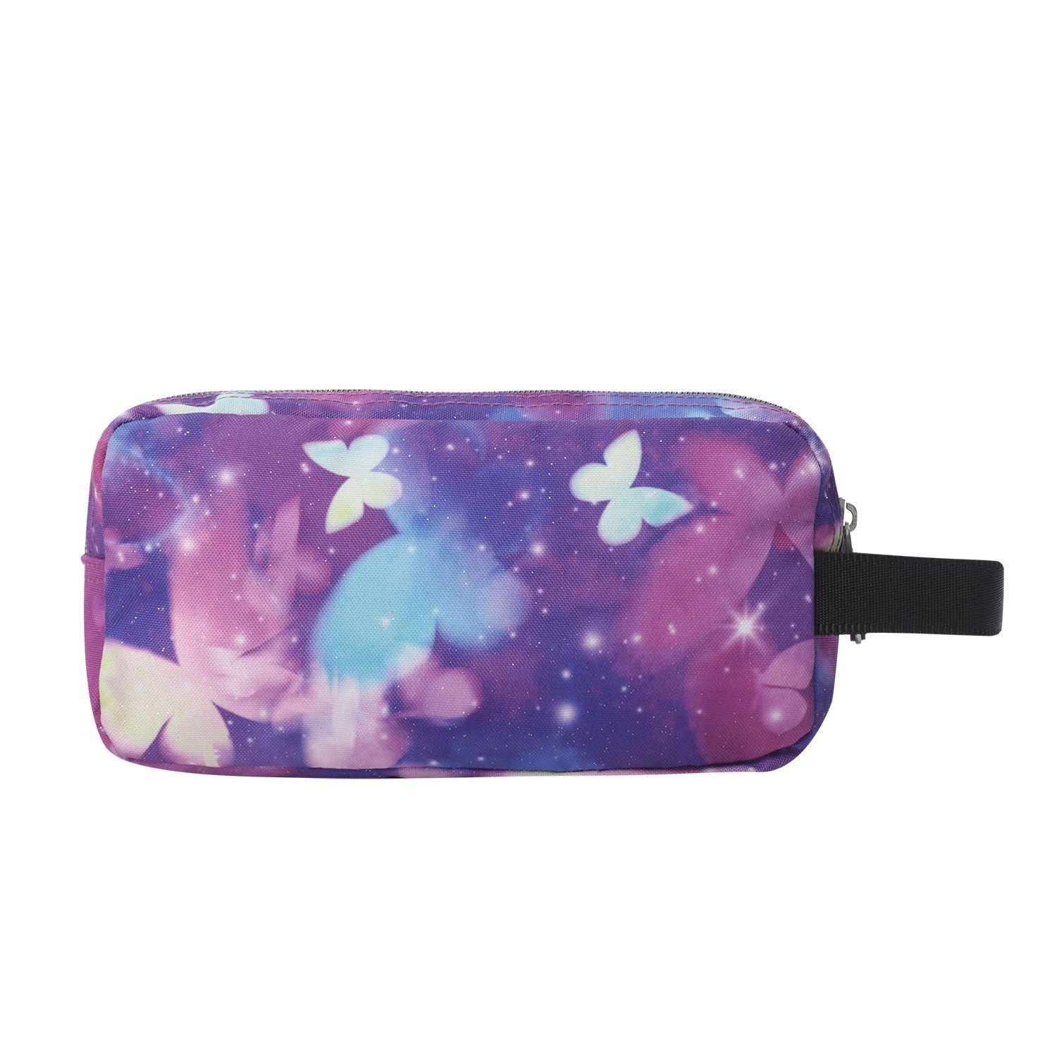 Estuche Escolar Multiuso Niña Agapec Glitter Morada Totto-3