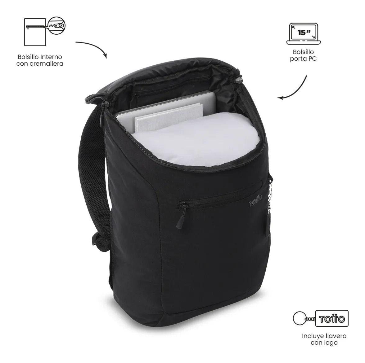 Mochila Ejecutiva Porta Pc  Rap Negro Hombre-4