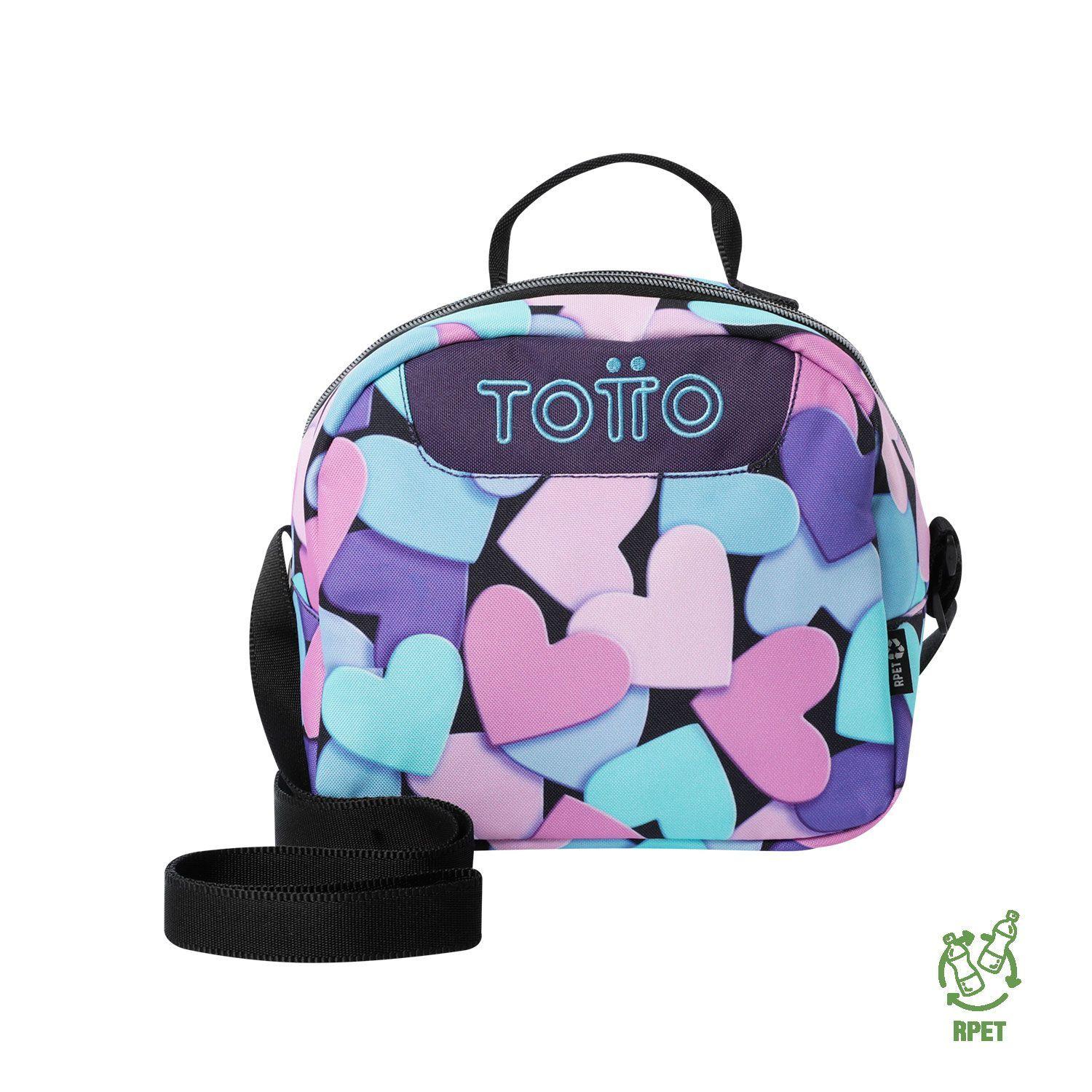 Lonchera Escolar Térmica Borrador Para Niña Azul Totto-0