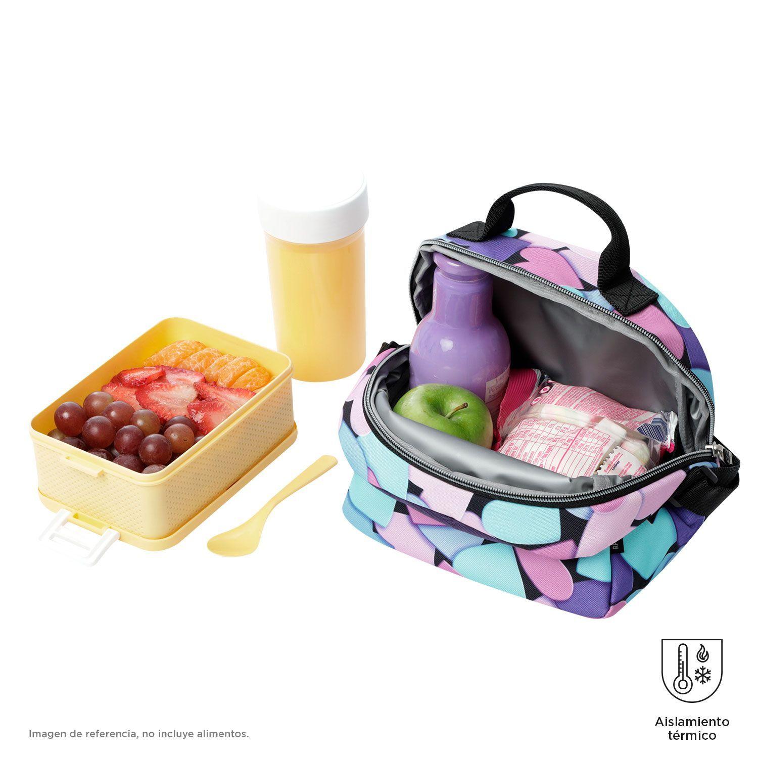 Lonchera Escolar Térmica Borrador Para Niña Azul Totto-2