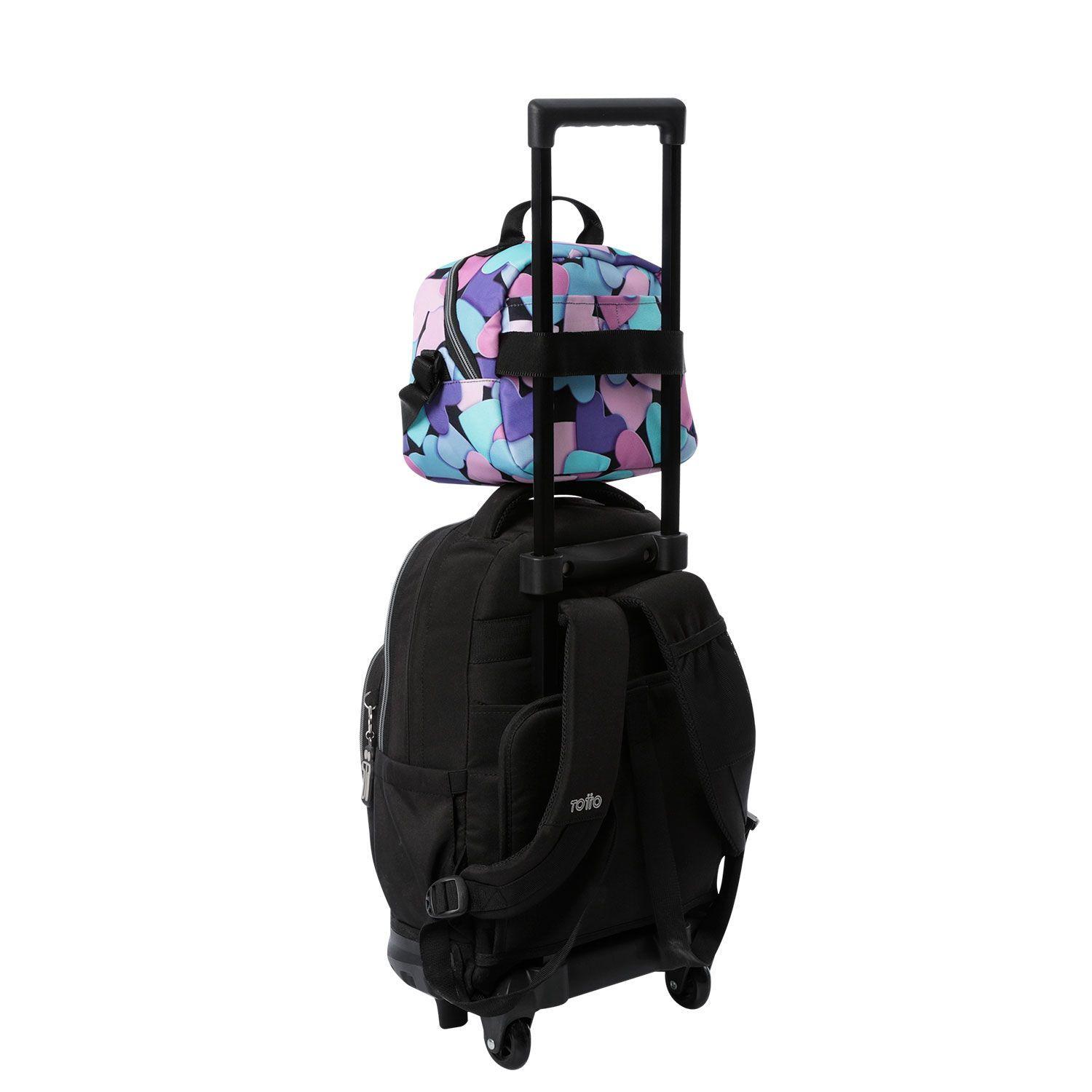 Lonchera Escolar Térmica Borrador Para Niña Azul Totto-5