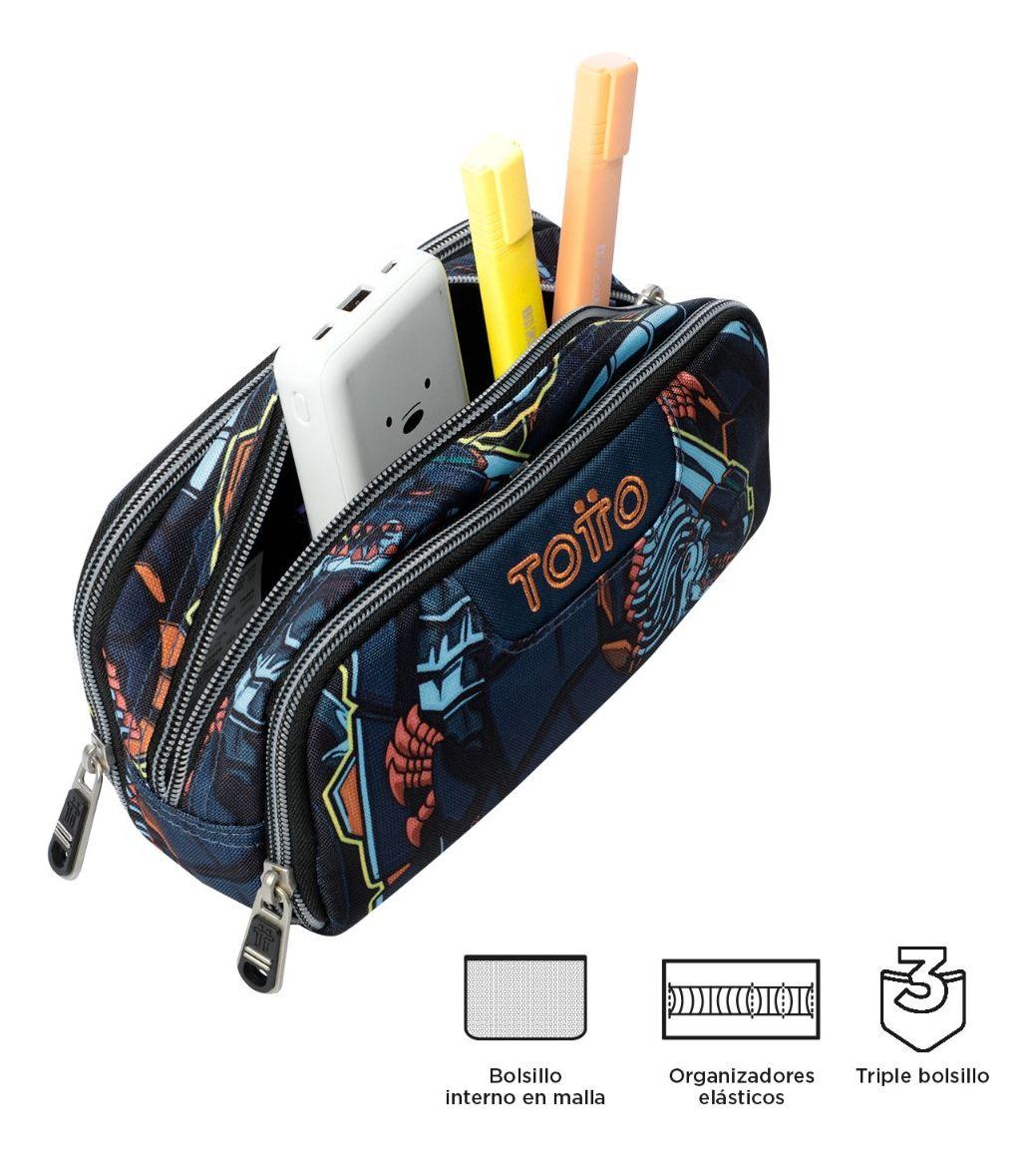 Totto Estuche Escolar para Lapices Rpet Impermeable CIN242-2
