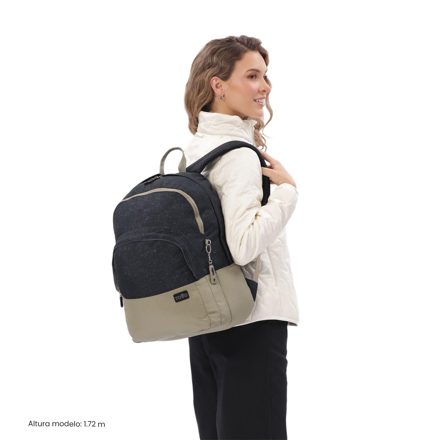 Mochila Universitario  Toluca 2.0 Porta PC 16" Negro-1