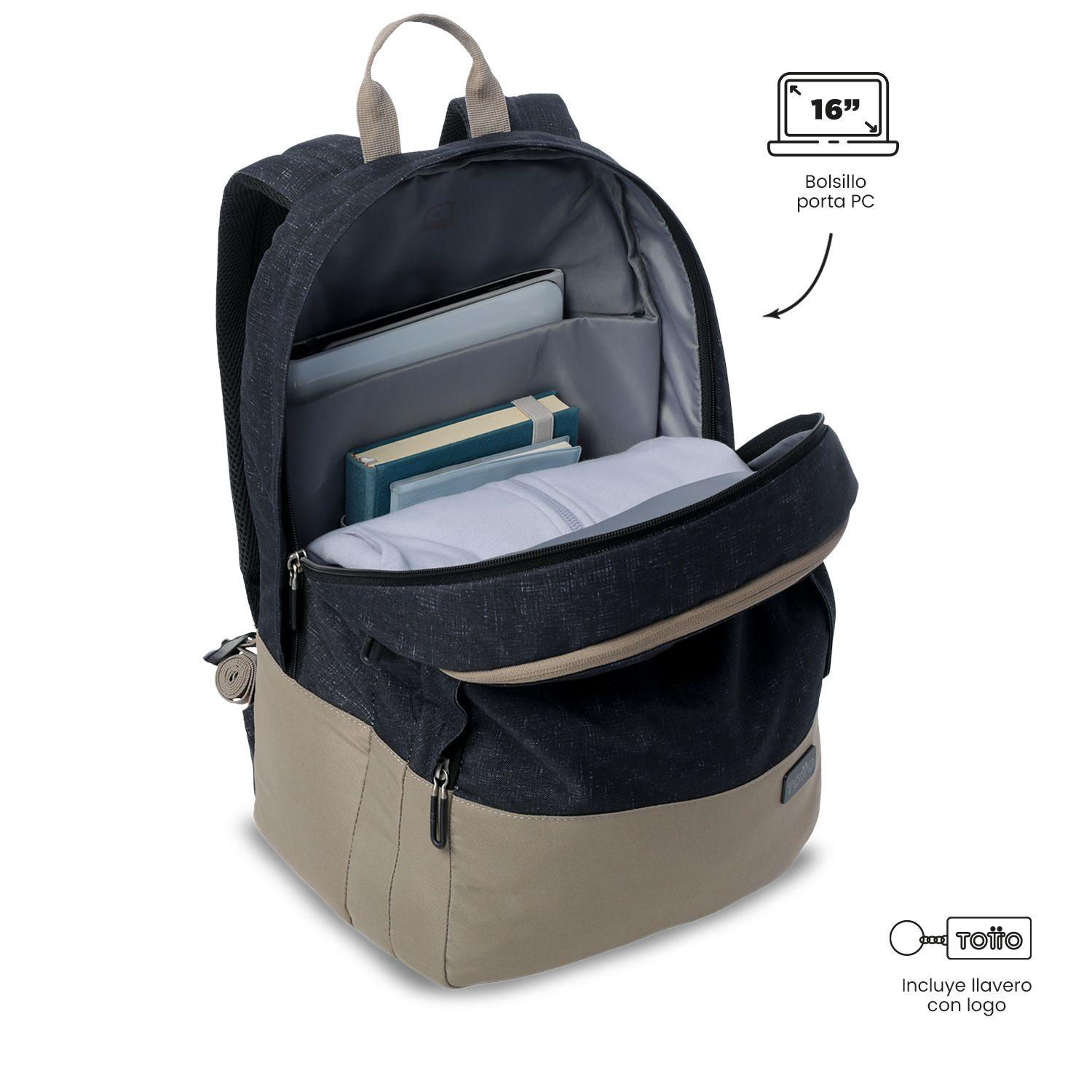 Mochila Universitario  Toluca 2.0 Porta PC 16" Negro-4