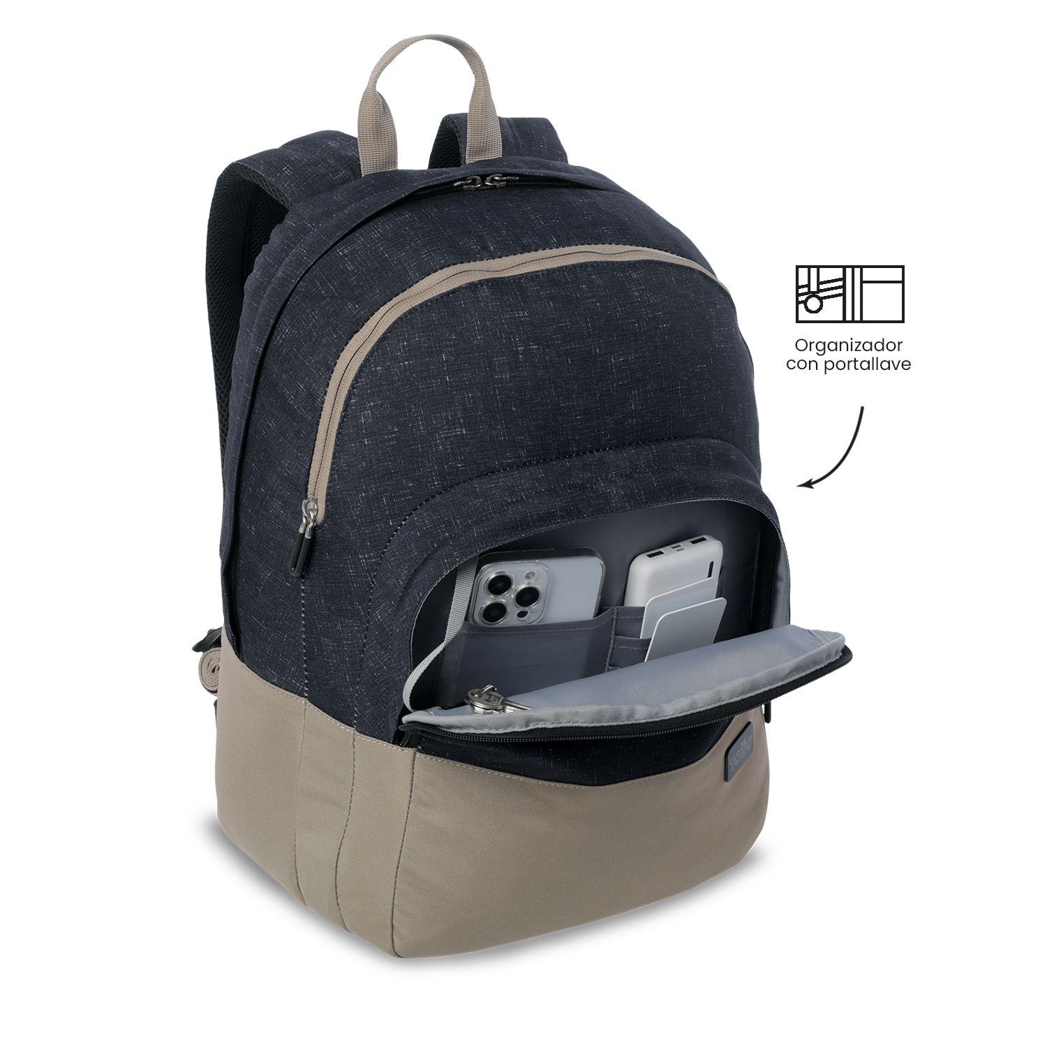 Mochila Universitario  Toluca 2.0 Porta PC 16" Negro-5