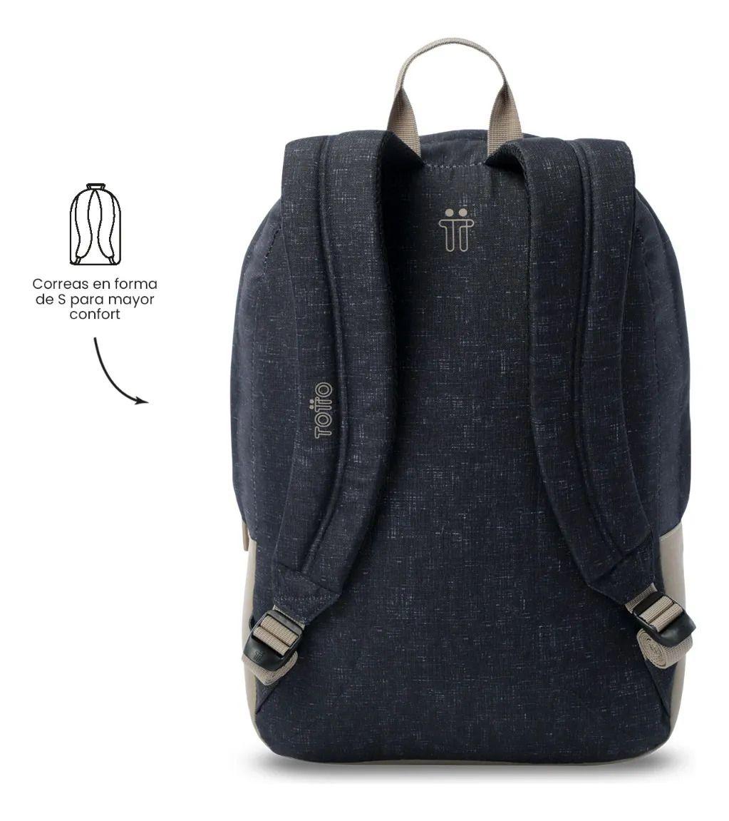 Mochila Universitario  Toluca 2.0 Porta Pc 16  Negro-3