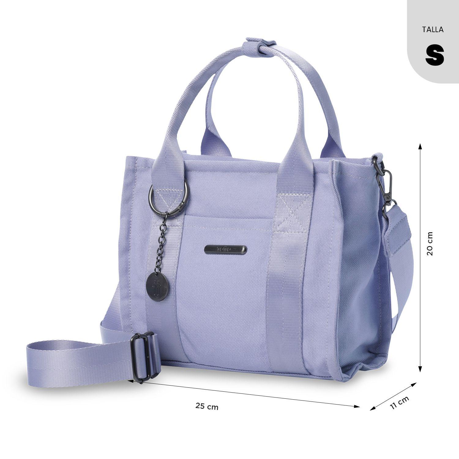 Cartera Mujer Tote-Bag tipo Crossbody Pequeño Morado Totto-2