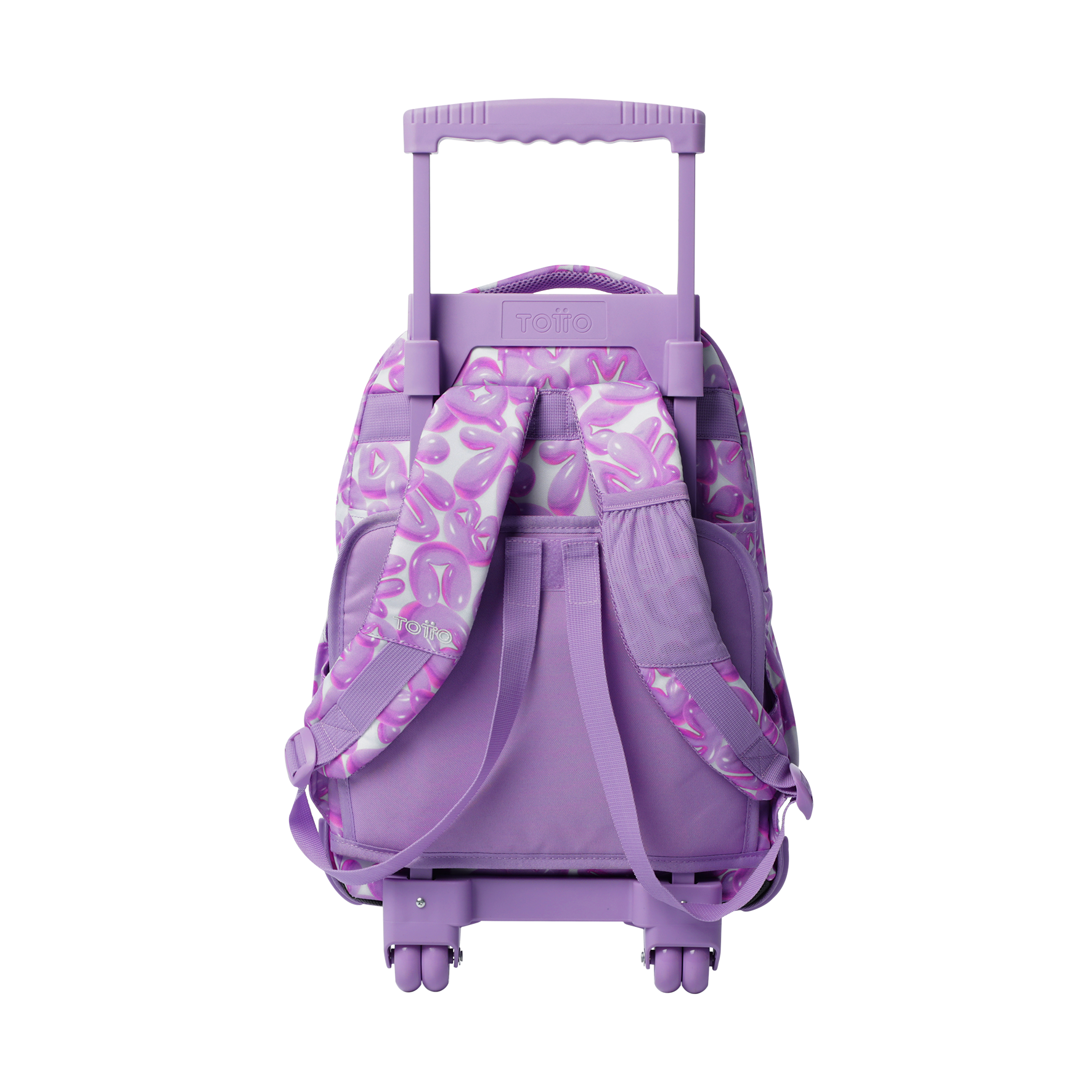 Mochila Escolar Totto Rpet Blanco Con Ruedas Niña 26l-2
