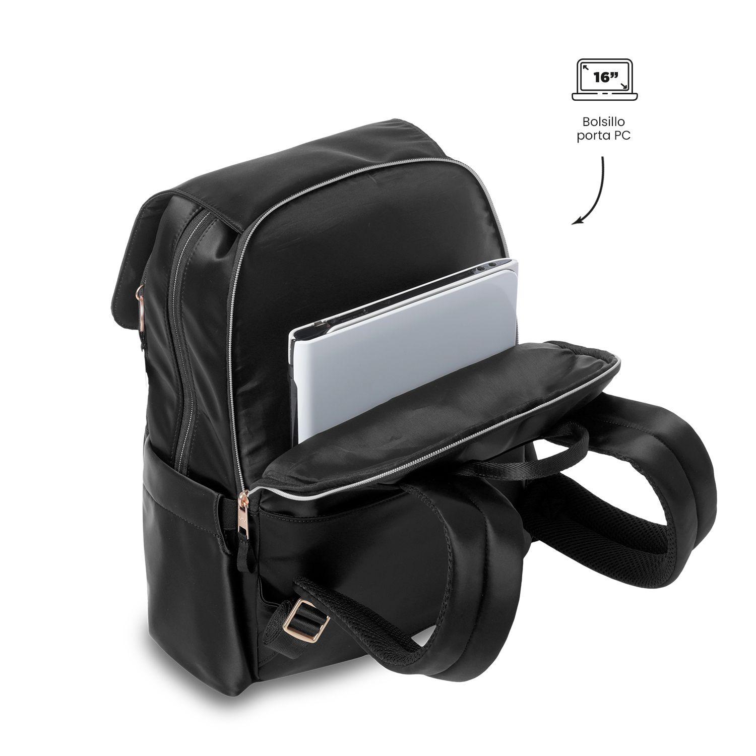 Mochila Ejecutivo Porta PC 16" Bel 2.0 Negro Mujer-4