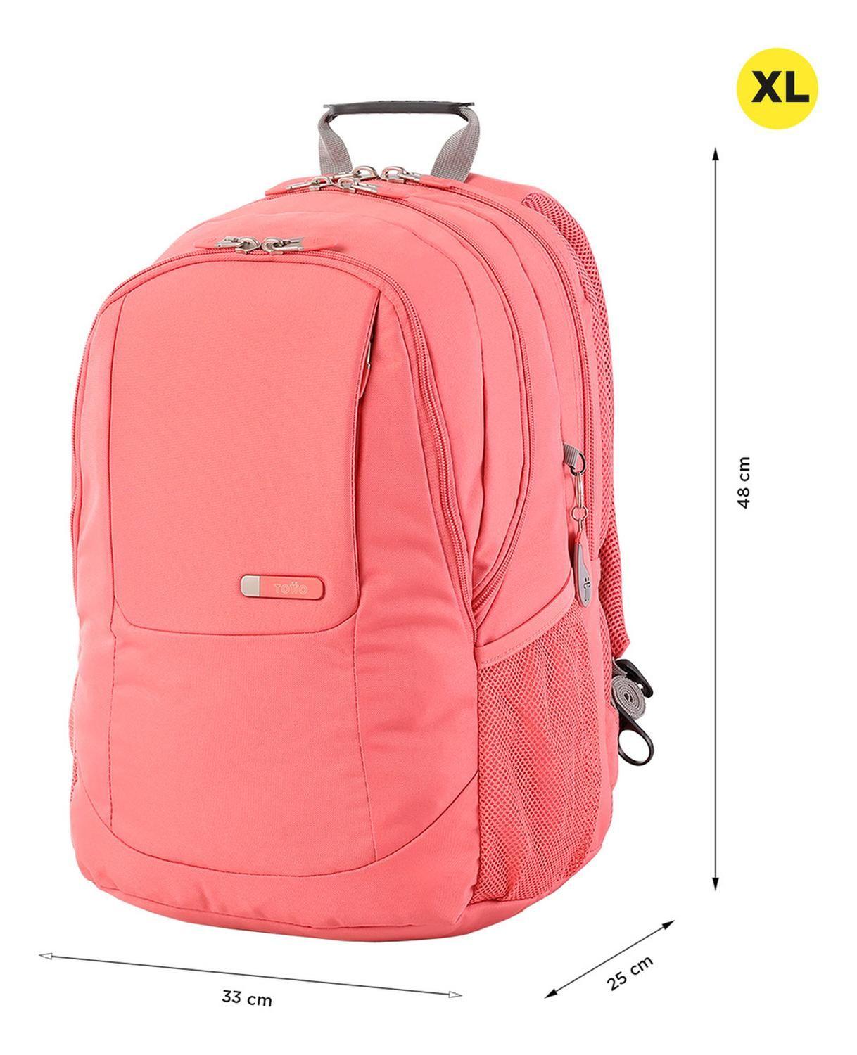 Mochila Ejecutiva Mujer Totto Krimmler Rosado Lantana-2