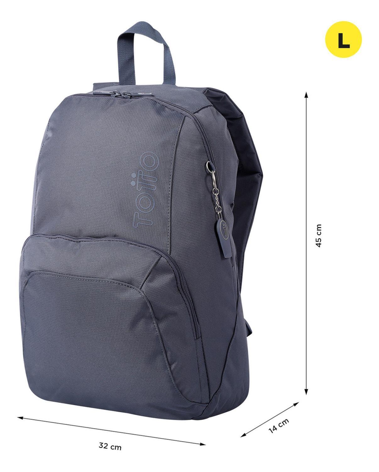 Mochila Mujer Totto Ometto Gris Folkstone Gray-2