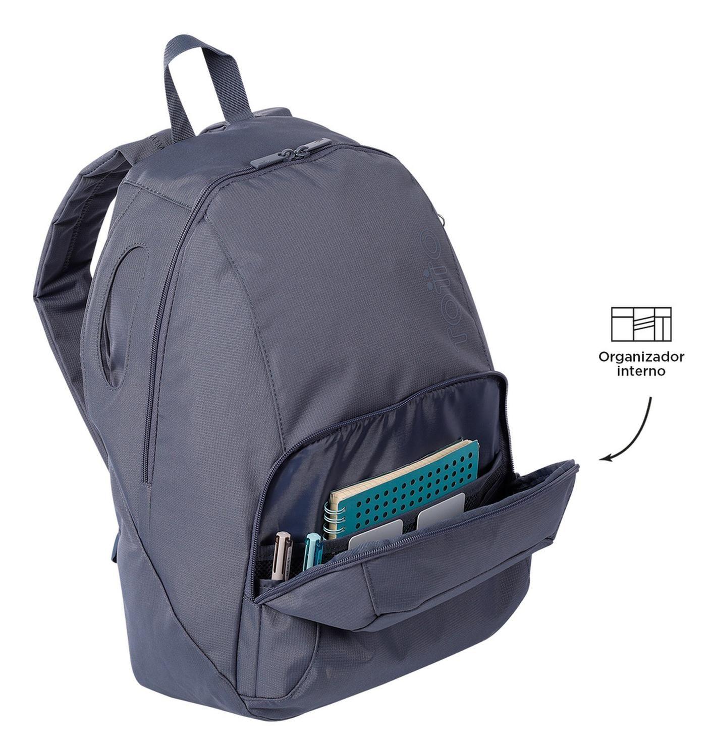 Mochila Mujer Totto Ometto Gris Folkstone Gray-5