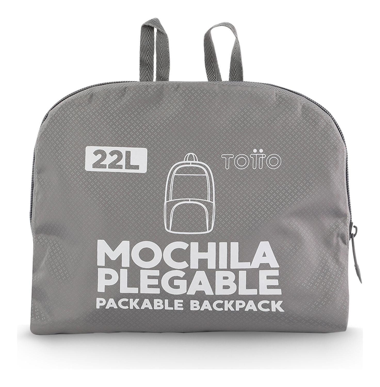 Mochila De Viaje Plegable Totto Syncro L Gris Titanium-1
