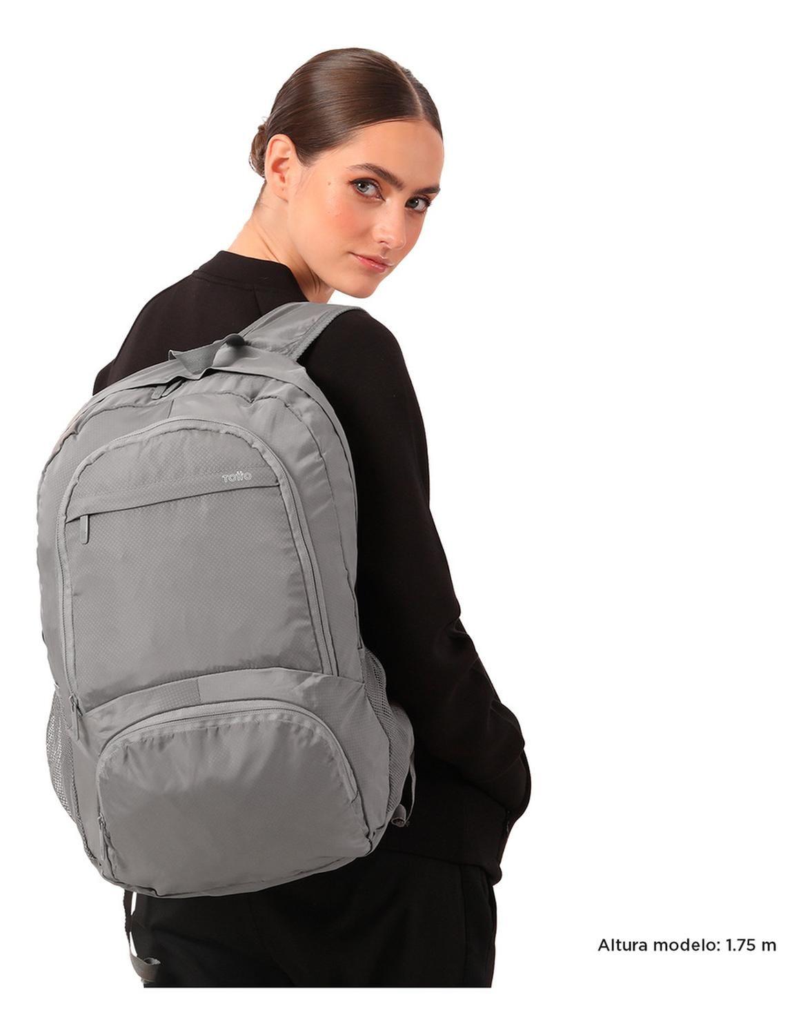 Mochila De Viaje Plegable Totto Syncro L Gris Titanium-2