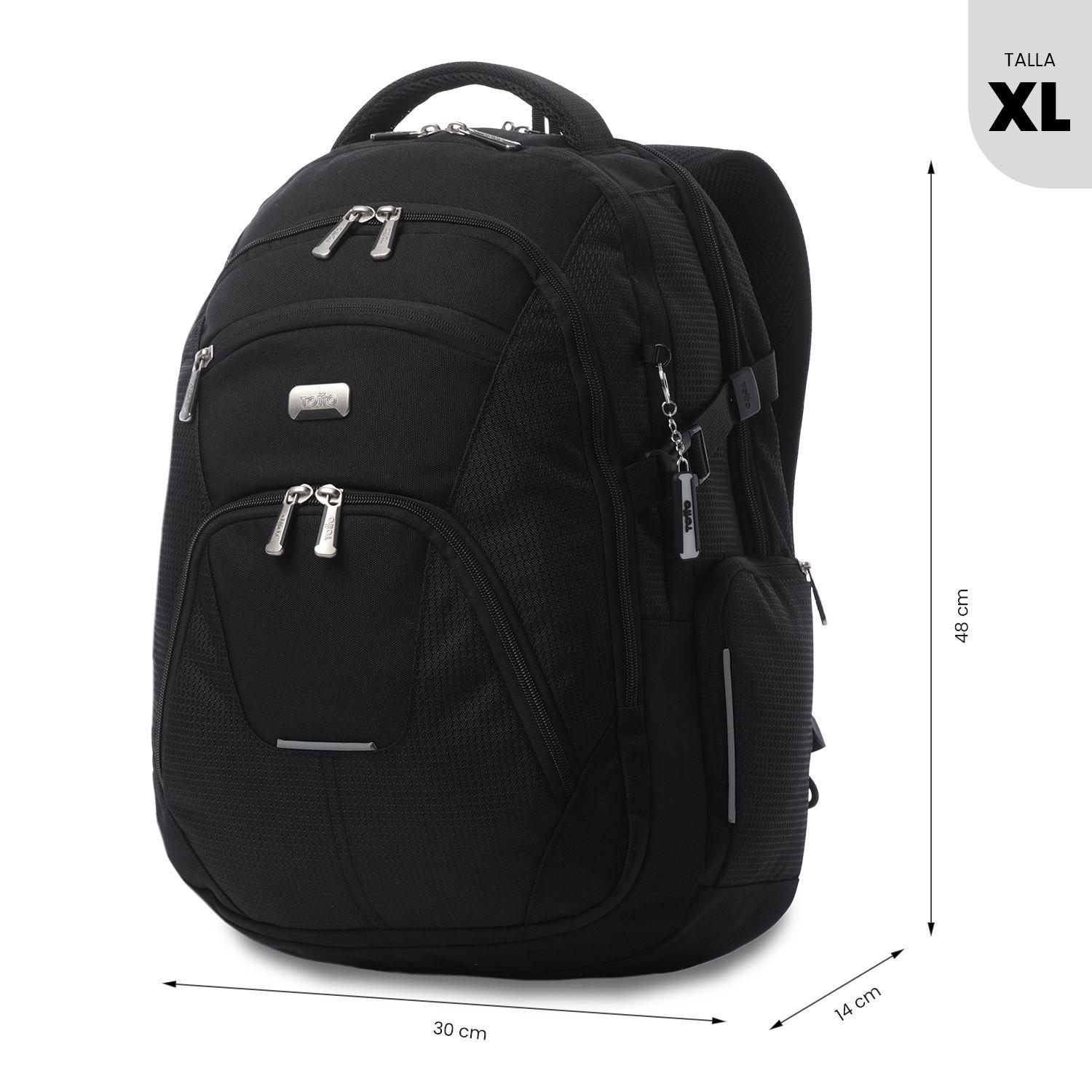 Mochila Ejecutivo Porta PC 16" Polixan 3.0 Negro Hombre-2