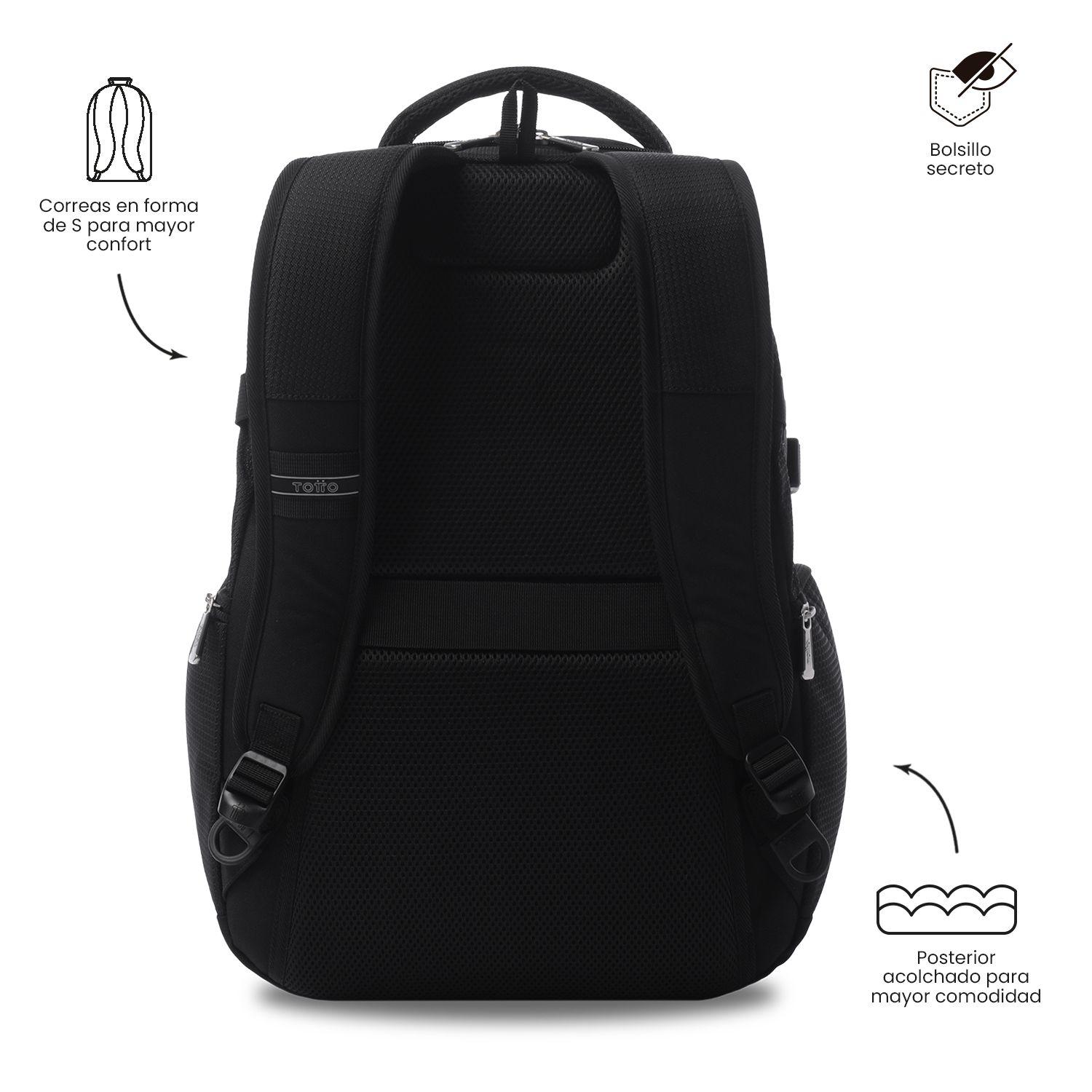Mochila Ejecutivo Porta PC 16" Polixan 3.0 Negro Hombre-3