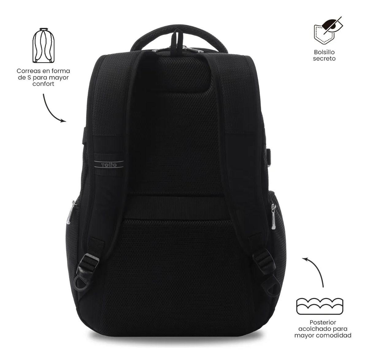 Mochila Ejecutivo Porta Pc 16  Polixan 3.0 Negro Hombre-2