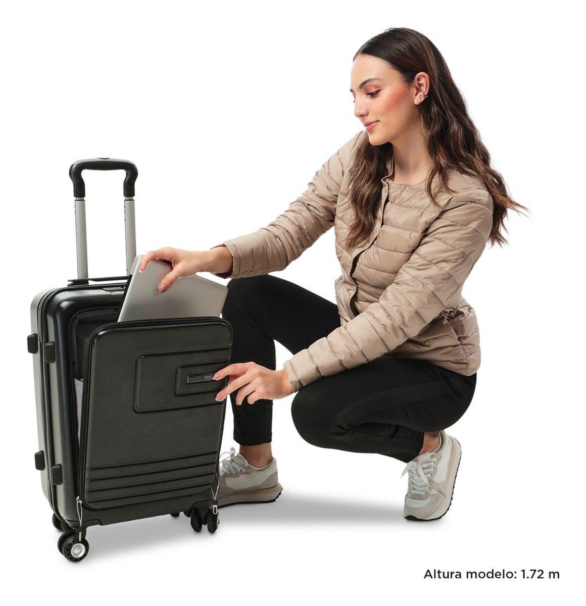 Totto Maleta Cabina Rigida USB Carry On 8 Ruedas 360 TAZ001 -2