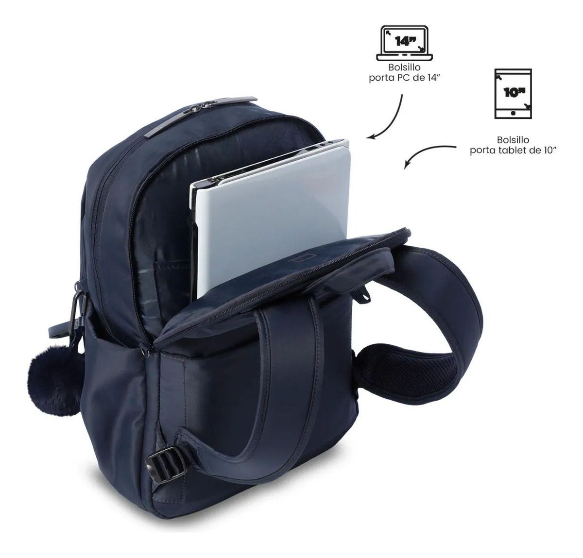 Mochila Para Oficina Pc 14  Adelaide 1 2.0 Mediano Azul-4